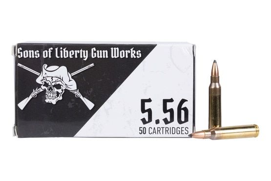 Sons of Liberty Gun Works 5.56 NATO 65gr SPBT - Box of 50